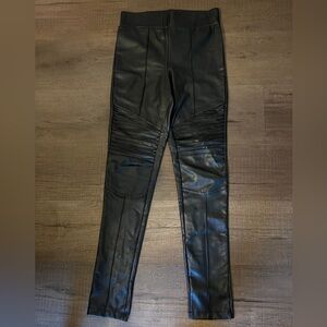 Black moto leggings